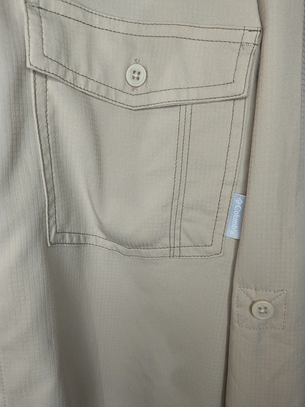 Columbia Men's Light Beige Lightweight Shirt Jacket